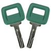 4PCS 11039228 Ignition Keys Compatible with Vol-vo Loaders and Articulating