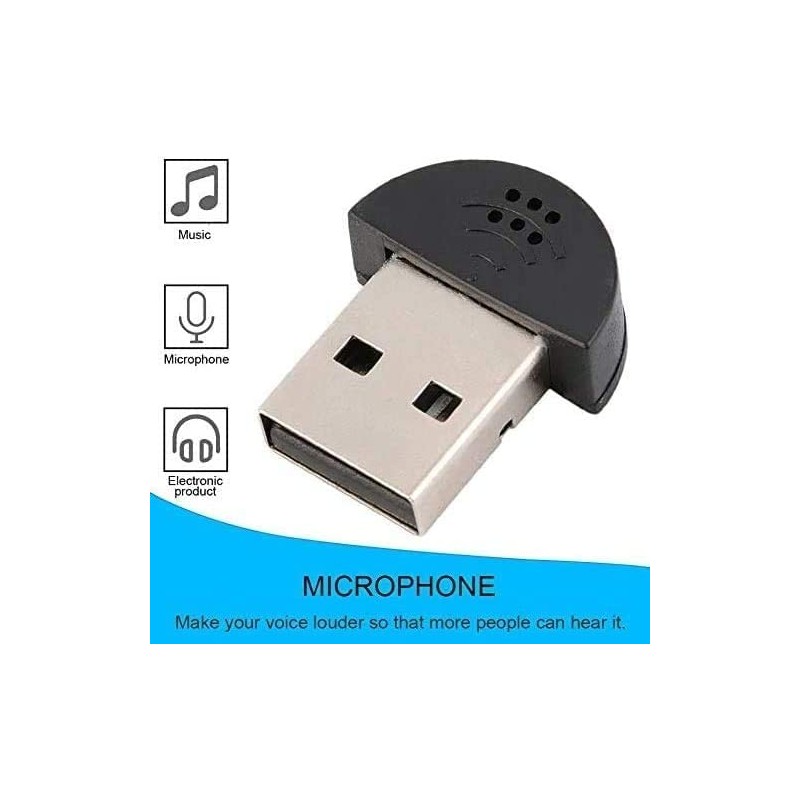 yamakuti USB Microphone, Ultra Small, Portable, Convenient for PC, Win,