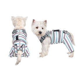 Arblina Dog Bodysuit After Surgery, Breathable Dog Recovery Suit for Hind Legs, Surgical Body Dog for Small/Medium/Large Dogs, Male/Female Dog Onesie After Surgery, Blue XS