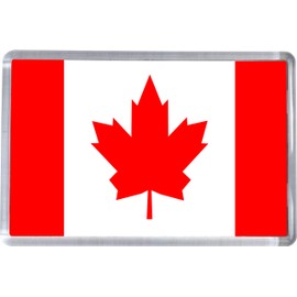 Flags of the World Canada Canadian Flag Magnet 5 X 7.5 CM