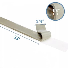 Fugedox Butyl Seal Tape, Double Sided Leak Proof Waterproof Butyl Sealant Tape - 1/8" x 3/4" x 33' Repair Tape for RV, Trailer, Motorhome, Window, Vent Sealing, and Roof Patching