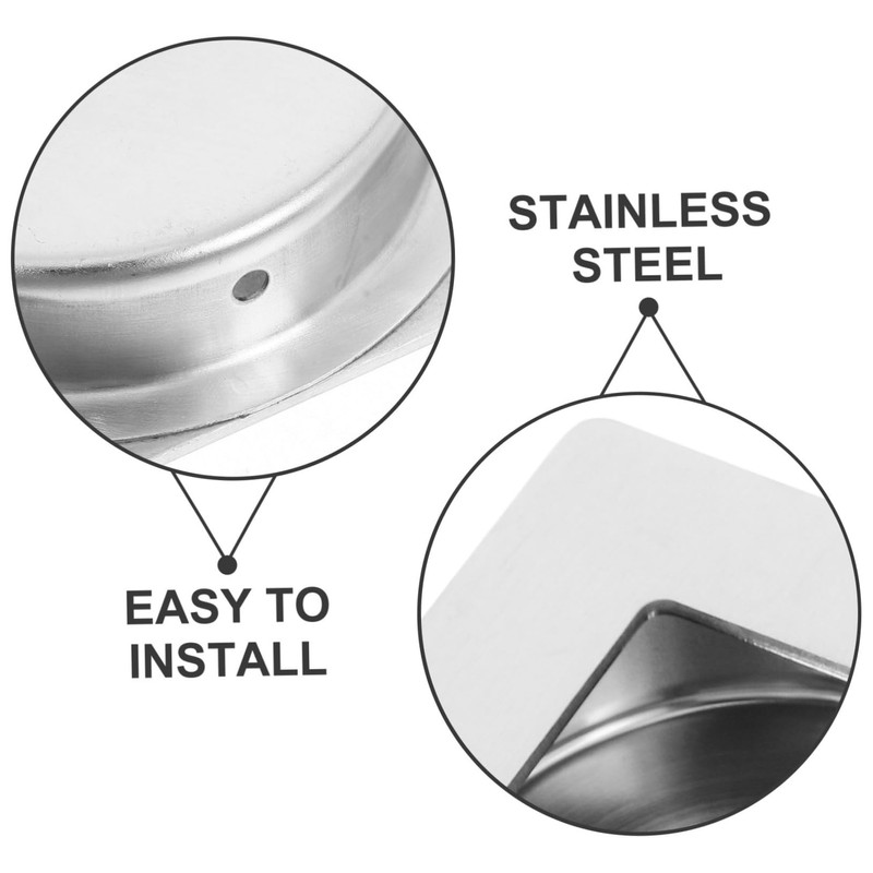 Operitacx Invisible Door Handle Set 201 Stainless Steel 70mm Long