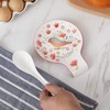 Magclay Hand Painted Spoon Rest, 5.5" Ceramic Spoon Holder for