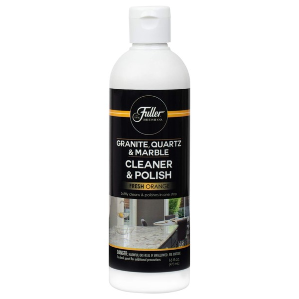 Fuller Brush Countertop Cleaner & Polish - Multi Surface Cleaner - Cleans, Polishes and Protects Granite Quartz Marble Glass Laminates Metal and Other Surfaces Refreshing Orange Scent Removes Odor