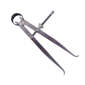 Toolmaker's “Yankee” Spring Inside Calipers ID Dividers, Solid Nut, 0-6.5” / 165 mm Range, Fine Adjustment Mechanism, Flat Leg, C2-6