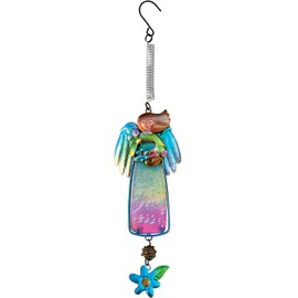Sunset Vista Designs Garden Party Hanging Bouncy, 12-Inch, Angel with Basket