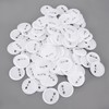 100Pcs Badge Back Cover Tinplate Plastic Base Avoid Rust Firm