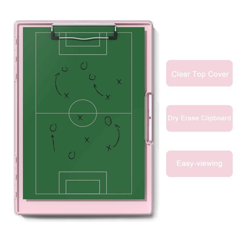 Hongri Clipboard with Storage, Pink 8.5 x 11 Folder Nursing