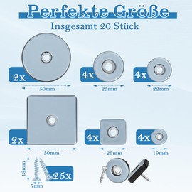 Teflon Gliders Screws with Stainless Steel Screws Teflon Gliders Square Furniture Gliders 25 mm, 50 mm Floor Gliders Round 19 mm, 22 mm, 25 mm, 50 mm Teflon Furniture Gliders Set PTFE Gliders for Furniture