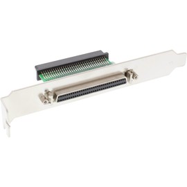 InLine 45550 SCSI III U320 68 Pin Mini Sub D Female to Female Interior/External Slot Bracket