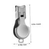 Beavorty Compact Stainless Steel Nail Clippers Mini Slanted Trimmer with