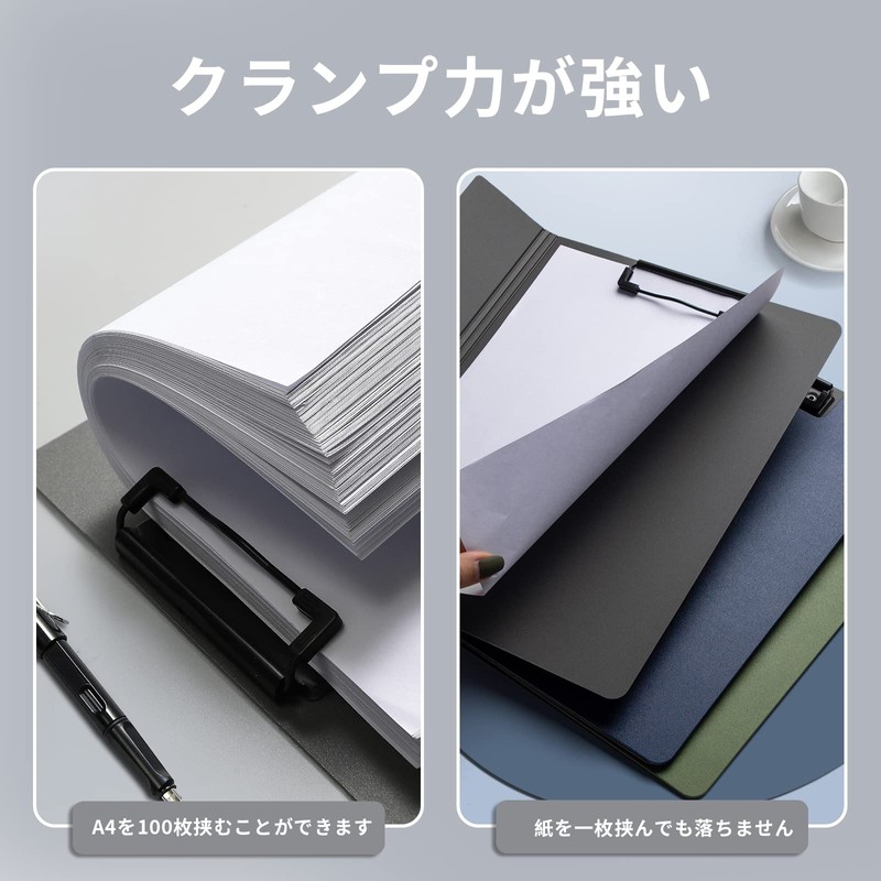 ALLMIRA Binder A4 Bi-Fold Clipboard Bi-Fold Clip File Double-Sided Double