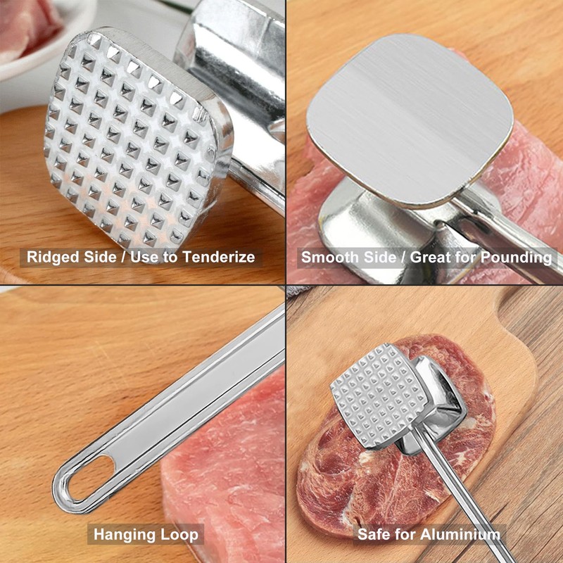 Meat Tenderizer, Meat Mallet, Tenderizer Tool Tenderizer Mallet Hammer Pounder