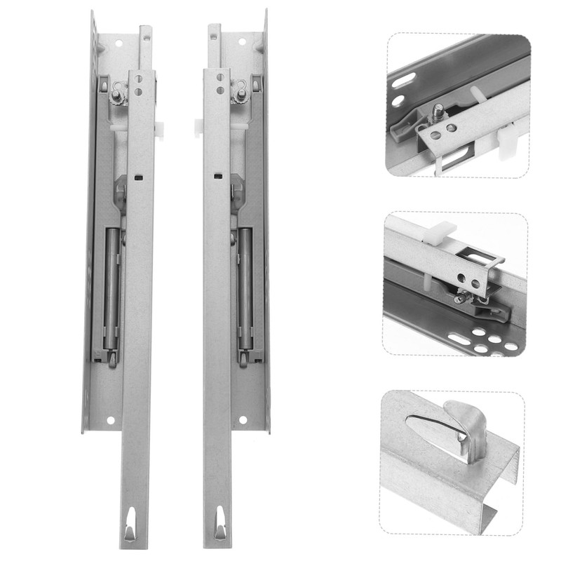 Operitacx 2pcs Heavy Duty Soft Close Drawer Slides Durable Cold