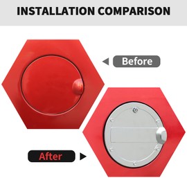 RT-TCZ Fuel Filler Door Locking Gas Tank Cap Cover Accessories for Ford F150 2015-2020 (Chrome)