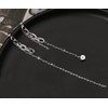 SLUYNZ 925 Sterling Silver Chain Dangle Earrings for Women Asymmetric