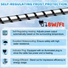 Kingdder 36 Ft (6FT~48FT) Heat Tape for Water Pipes Thermostat