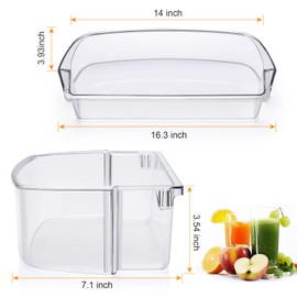 Refrigerator Door Shelf Bin WPW10710203 Compatible with Whirlpool W10710203 W10463668 W10451871 (1)
