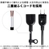 ELECOM Power Strip Extension Cord 2m with Dust-proof Shutter Polarity
