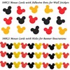 60Pcs Cartoon Mouse Cutouts Banner for Birthday Party Decoration Room