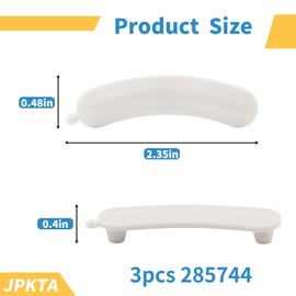 Washing Machine Kit includes 3 pcs WP63907 Suspension Spring,1 pcs W10250667 Counterweight Counter Balance Spring,3 pcs 285744 Tub Wear Pad Replacement Part Compatible with Whirlpool Kenmore Washer