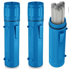 Zonon 2 Pcs Welding Rod Storage Tube 14 Inch Stick Welding Electrode Storage Tube Airproof Welding Rod Holder Waterproof Welding Rod Container for Welding Rod Canister(Blue)