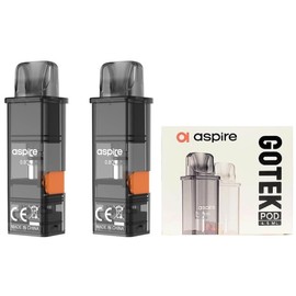 Aspire GoTek Pod 4.5ml 2 Pack Gotek X / X2 / S/PRO Aspire Gotek Gotec Spare Pots Gotec X Gotec S [C-27] (0.8Ω)