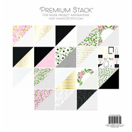 DCWV Card Stock 12"X12" Premium Printed Cardstock Stack, Wedding Day, 18 Designs/2 Each