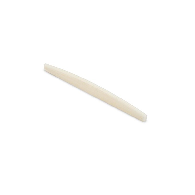 StewMac Bleached White Shaped Bone Saddle for Martin Guitar