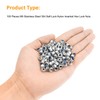 Powlankou 100 Pieces M5 x 0.8mm 304 Stainless Steel Self-Lock