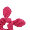 Soft Suede Scrunchie Hair Ties With Rabbit Ears (Berry)