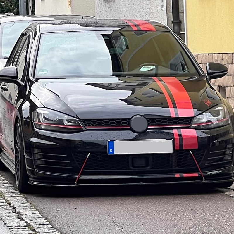 XUKEY Carbon Fiber Adjustable 8''- 13'' Bumper Lip Splitter Strut
