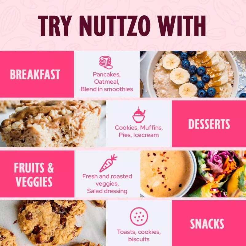 NuttZo Organic Power Fuel Crunchy 7 Nuts & Seeds Butter,