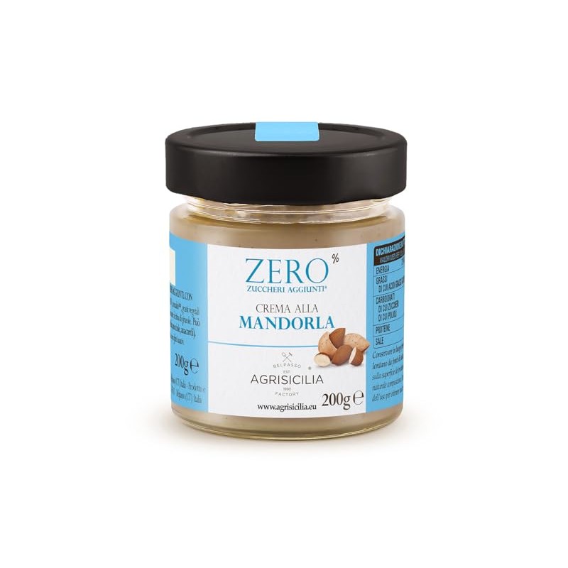 Crema alle Mandorle Zero% Zuccheri, 200g
