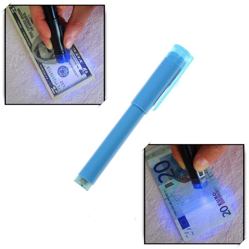 2 in 1 UV Light Banknote Detector Fake Testing Pen