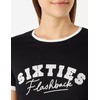 Naf Naf Women's Oflash T-Shirt, Black/ecru