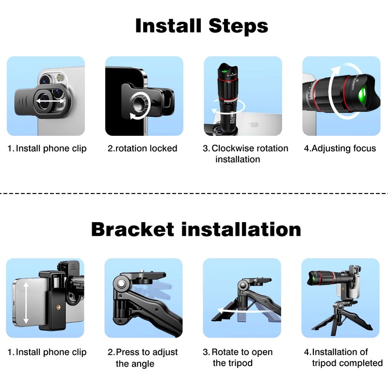 80X100-monocular-Telescope 2 kilometers visual Range for Stargazing Hunting Wildlife