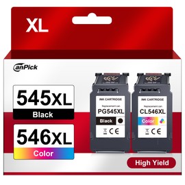 PG 545 CL 546 XL PG-545XL CL-546XL Multipack Replacement for Canon Printer Cartridge 545 546 XL for Pixma MX495 TR4550 TR4551 MG2550s MG2555s TS3150 TS3151 TS3350 MG30 MG30 50 50 MG051 MG2950 (1 Black