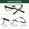 SOCTICK Blue Light Blocking Reading Glasses for Men,3 pack Lightweight