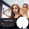 1 Pc Black Rat Tail Hair Comb Carbon Heat Resistant
