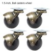 Ele Eleoption Pack of 4 Ball Casters, 360 Degrees, 3.8