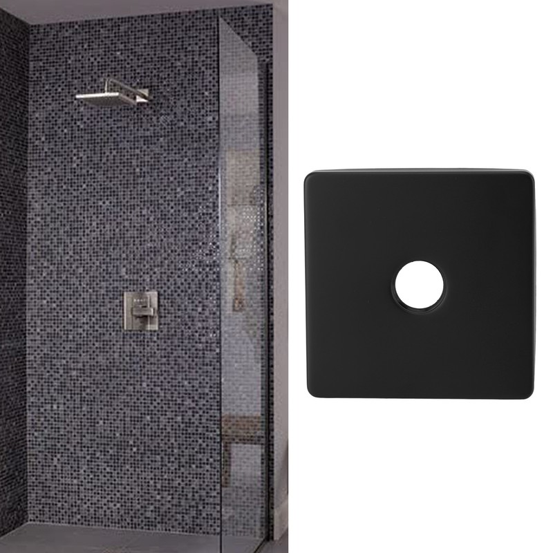 Square Shower Arm Cover Plate Universal Decorative Extra Large Stainless