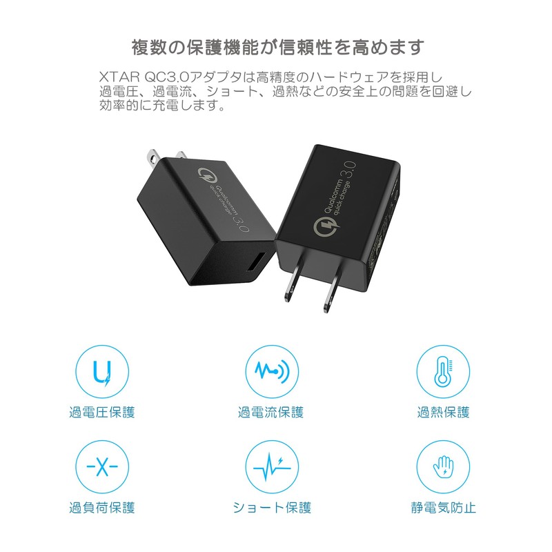 QC 3.0 Ladegerät: USB UStrom: 100-240VAC Aus: USB Stecker: EU