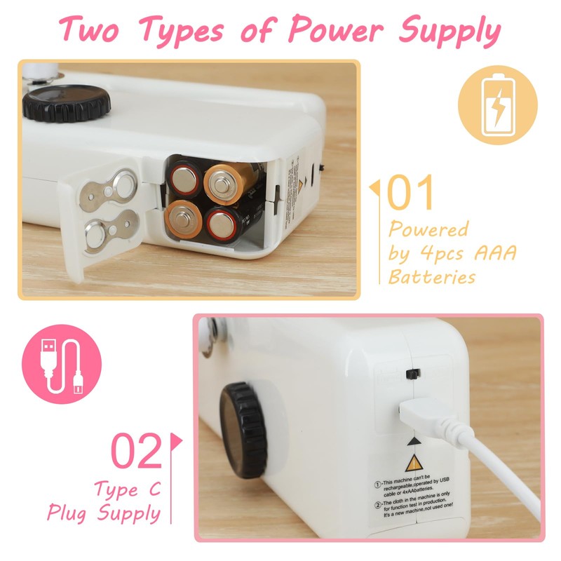 Handheld Sewing Machine - Mini Portable Electric Sewing Machine for