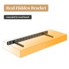 2pcs Floating Shelf Bracket Heavy Duty Hidden Metal Brackets for