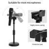 Desk Mic Stand - Upgraded Adjustable Table Microphone Stand with