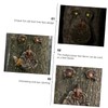BESPORTBLE 1Pc Tree Face Decor with Glowing Eyes Resin Old