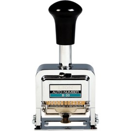 Lion Pro-Line Heavy Duty Dual Function Automatic Numbering and Dating Machine, 10-Wheel (B-33)