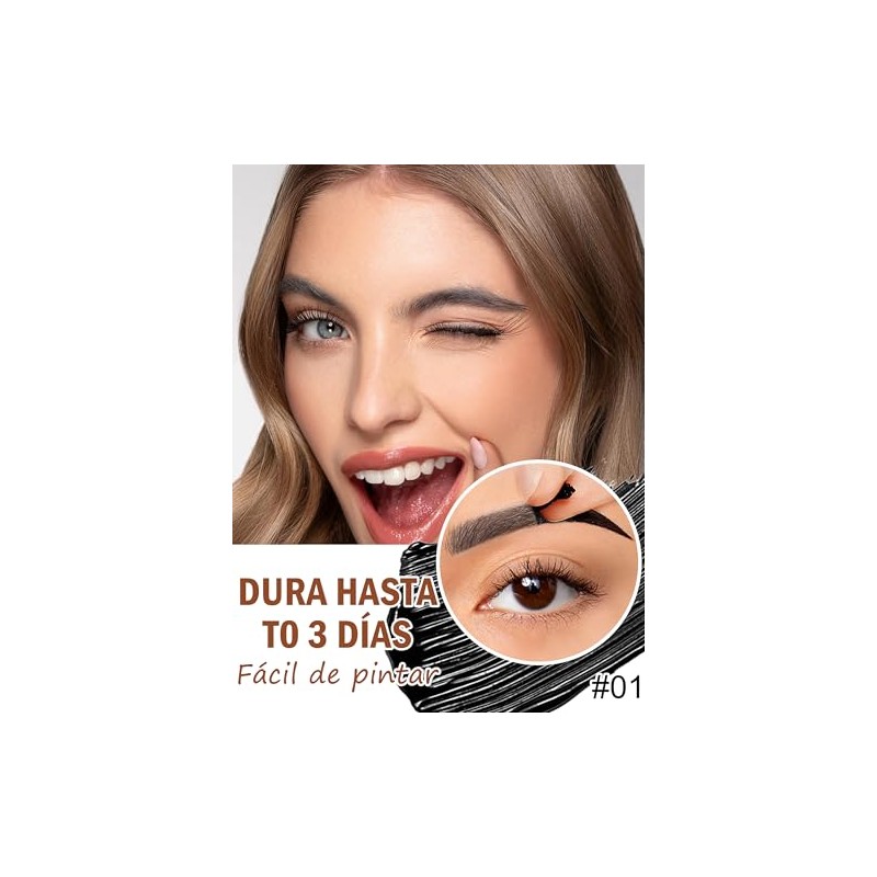 Erinde Tinte en Gel para Cejas Efecto Cejas Tatuadas, Duradero
