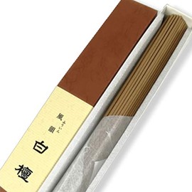 Minorien Incense Incense Rhyme, Sandalwood, Long Size, Round Muscles, 1.4 oz (40 g)